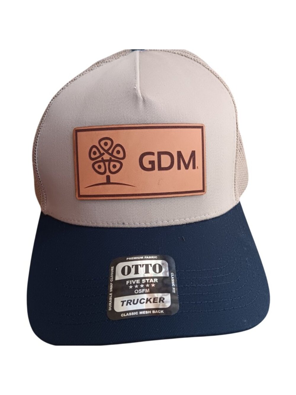 GDM Seeds Farmer Cap Snapback Trucker Hat Mesh Back Otto Cap OSFM New
